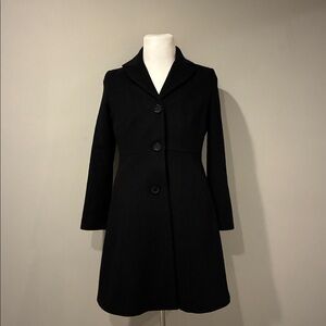 Kristen Blake Classic Black Wool Coat